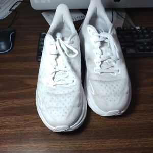 Hoka White Running Shoes